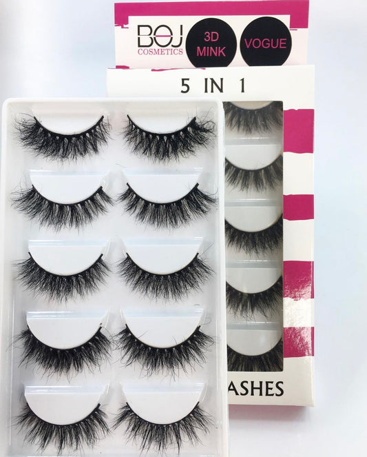 BOJCOSMETICS mink lash set